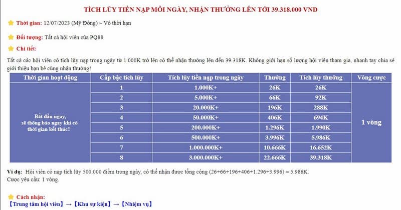 PQ88 29 khuyến mãi PQ88