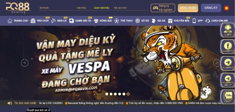 PQ88 30 Tỷ lệ trả thưởng PQ88 cao